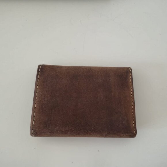 Nocona Men’s Trifold Wallet, Brown Genuine Leather, Buffalo Nickel Accent - Picture 4 of 10